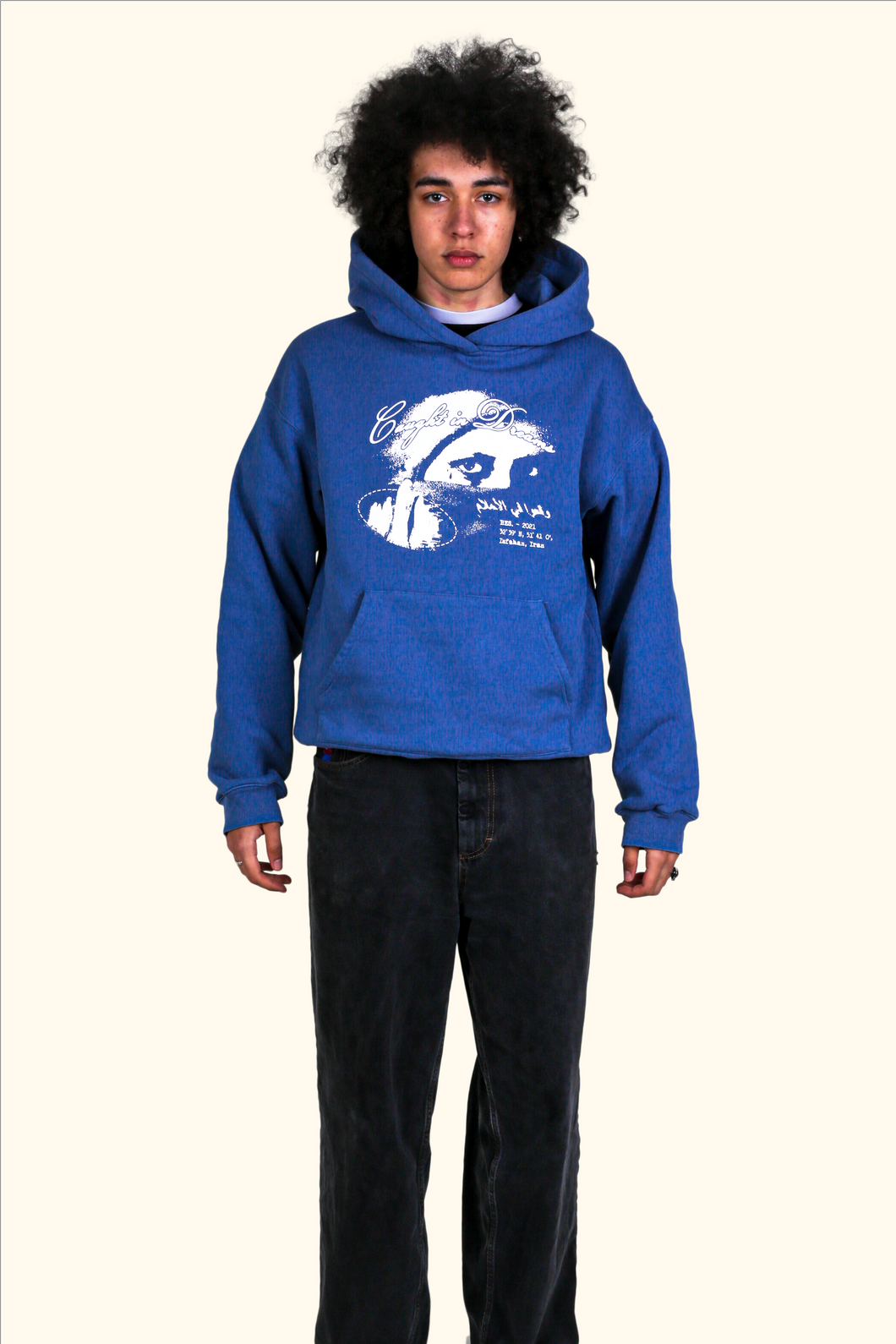 HOODIE ‘CAUGHT IN DREAMS’ - BLUE